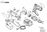Bosch 0 601 946 460 3655 Cordless Drill Driver 14.4 V / Eu Spare Parts